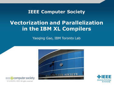 Vectorization/Parallelization in the IBM Compiler
