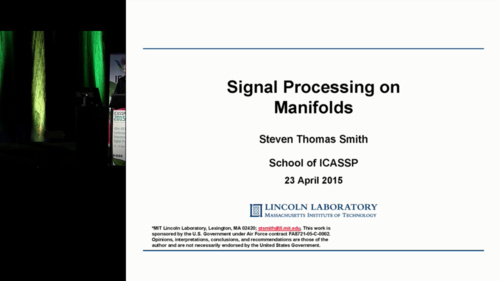 Signal Processing on Manifolds