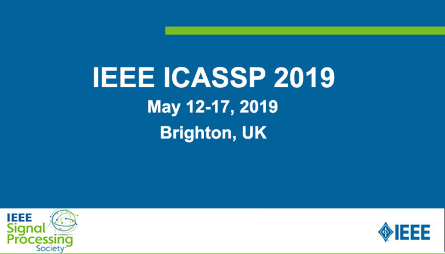 ICASSP 2019 Opening Ceremony: Ali H. Sayed