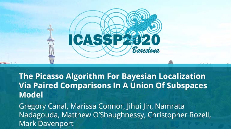 The Picasso Algorithm For Bayesian Localization Via Paired Comparisons In A Union Of Subspaces Model