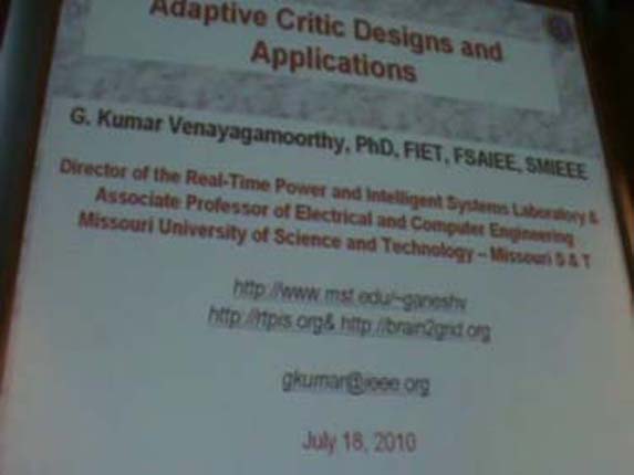 Applications of Adaptive Critic Design 1