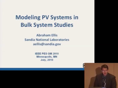 WedPM 2 Modeling PV Systems in Bulk System Studies