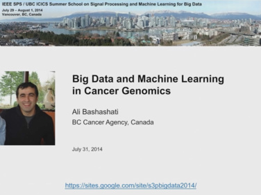 Big Data and Machine Learning in Cancer Genomics