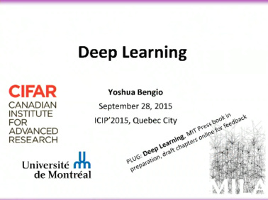 Deep Learning: Yoshua Bengio