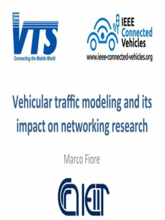 Video - Vehicular Traffic Modeling and its Impact on Networking Research