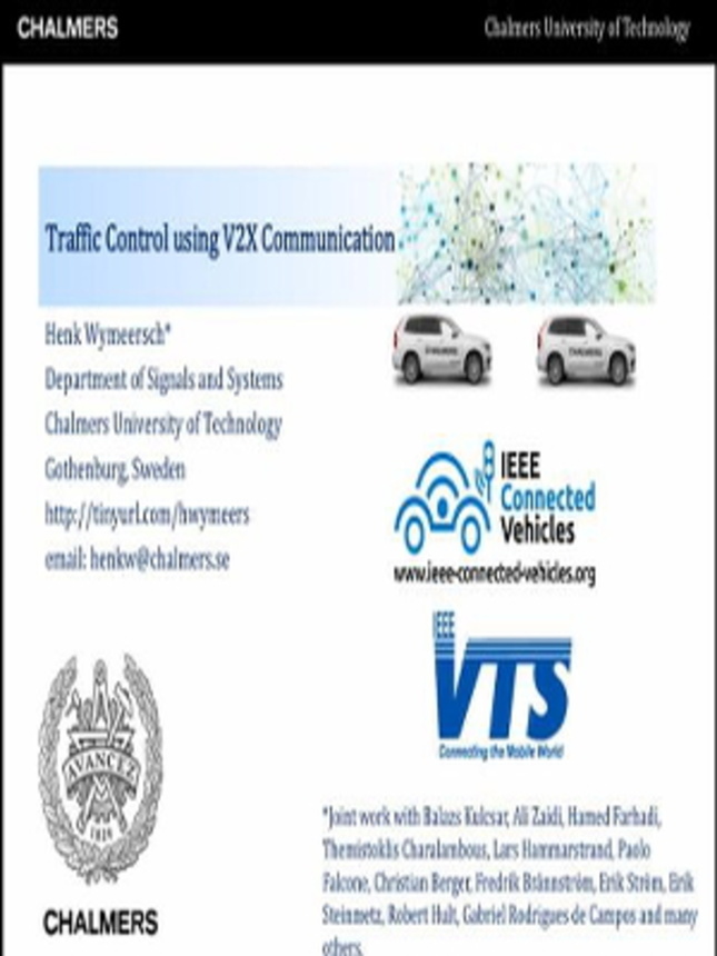 Video - Traffic Control using V2X Communication