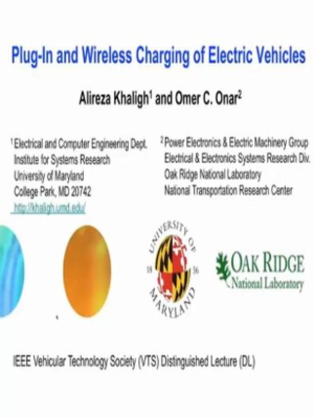 Video - Plug-In and Wireless Charging of Electric Vehicles