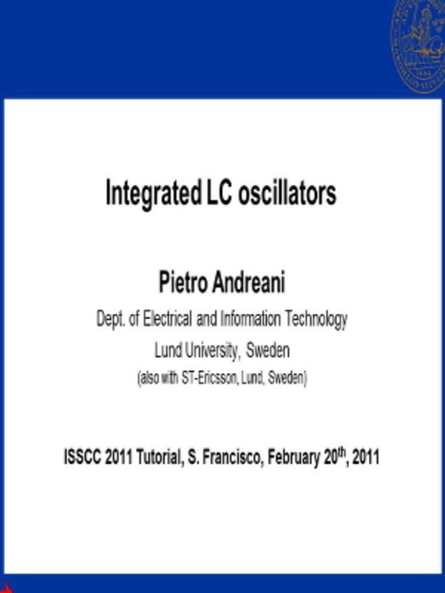Integrated LC Oscillators