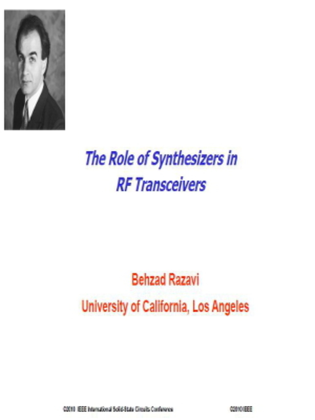 The Role of Synthesizers in RF Transceivers