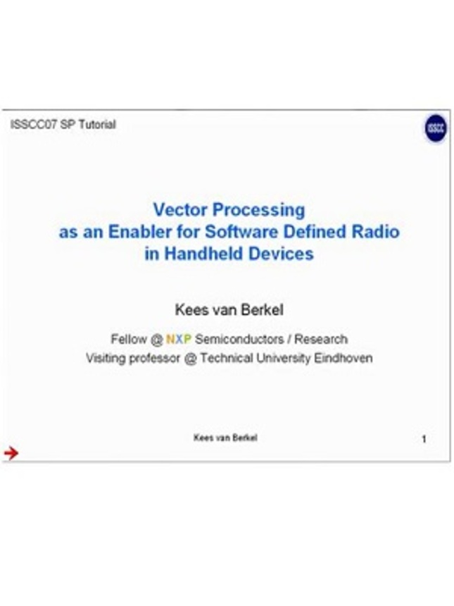 Vector Processing as an Enabler for Software Defined Radio in Handheld Devices