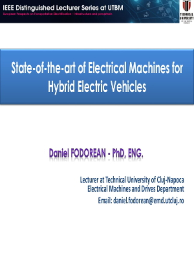 Video - State-of-the-art Electrical Machines for Hybrid Electric Vehicles