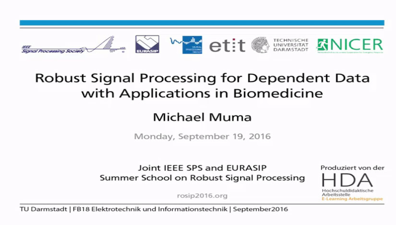 Robust Signal Processing for Dependent Data with Applications in Biomedicine