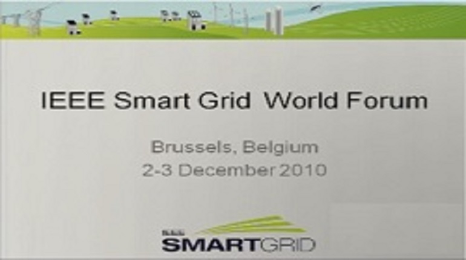 IEEE Smart Grid World Forum - Nikos Hatziagyriou