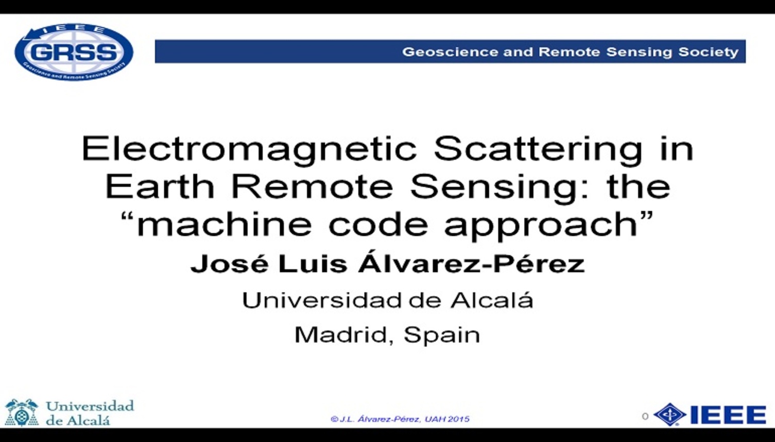 Electromagnetic Scattering in Earth Remote Sensing: the "machine code approach"