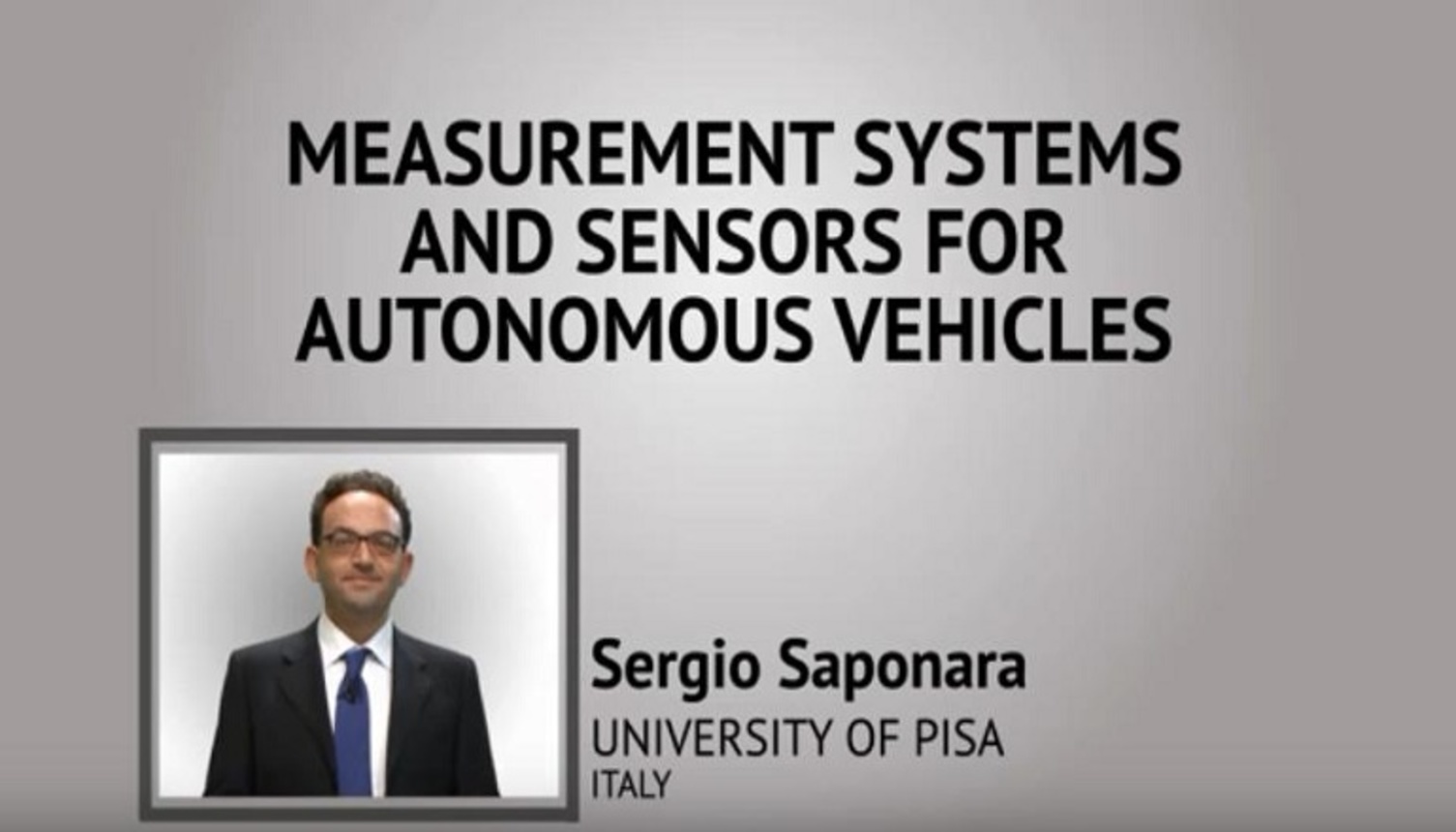 Measurement Systems and Sensors for Autonomous Vehicles