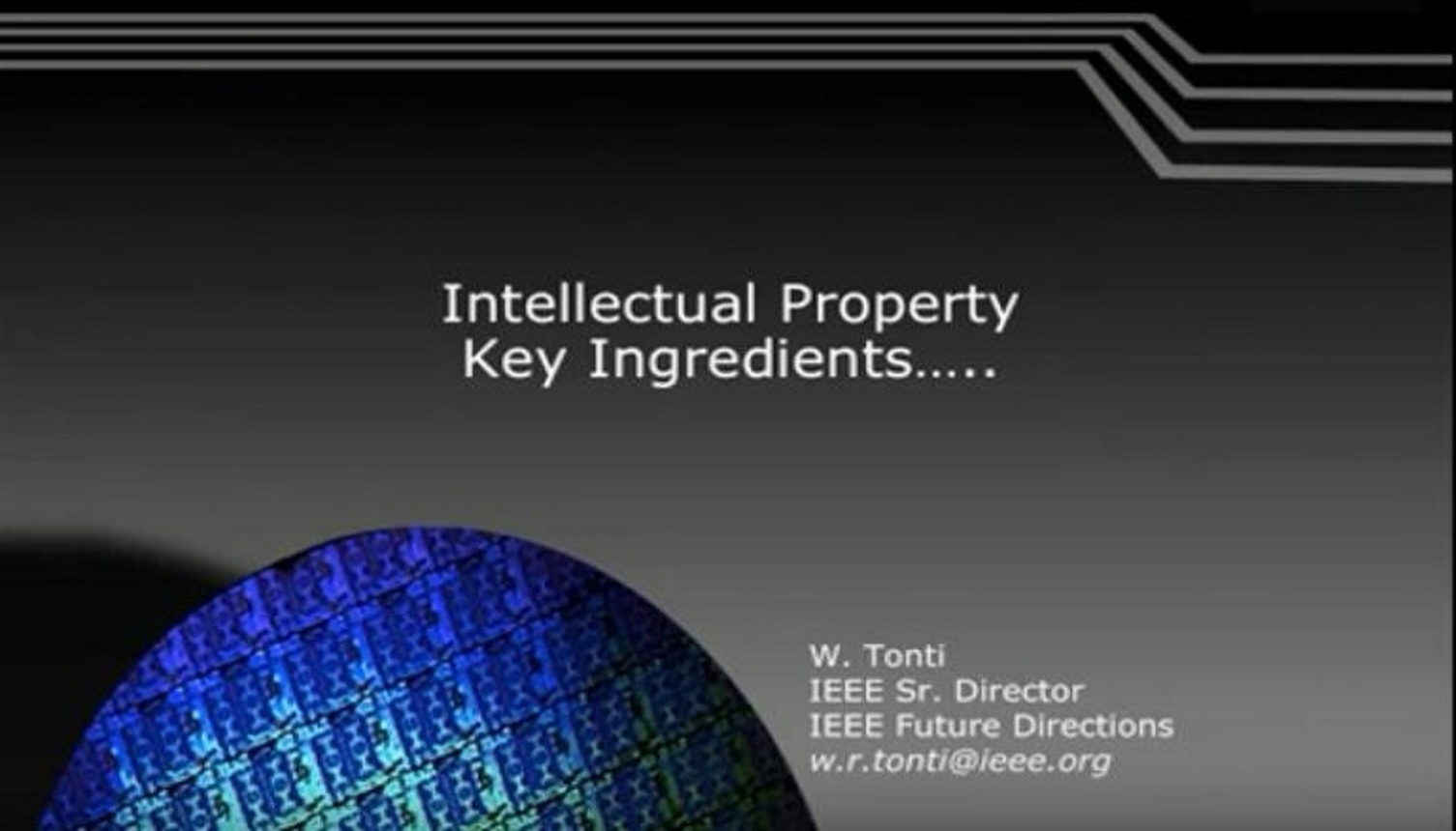 Intellectual Property: Key Ingredients