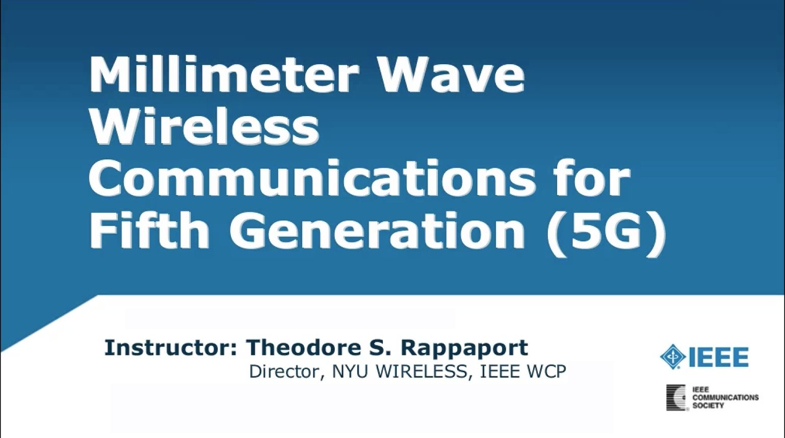 Millimeter Wave Wireless Communications For Fifth Generation (5G)