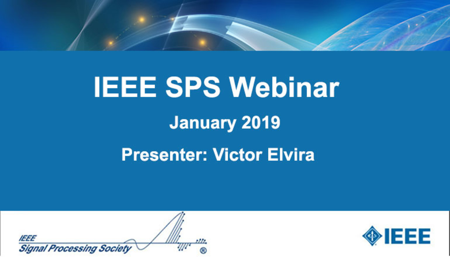 SPS Webinar: Adaptive Importance Sampling: The Past, the Present, and the Future