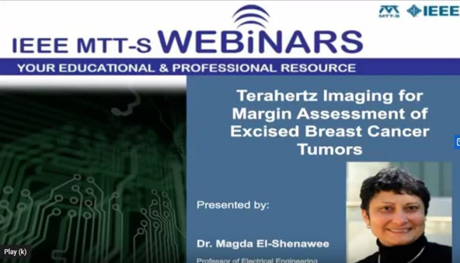 Terahertz Imaging for Margin Assessment of Excised Breast Cancer Tumors Video