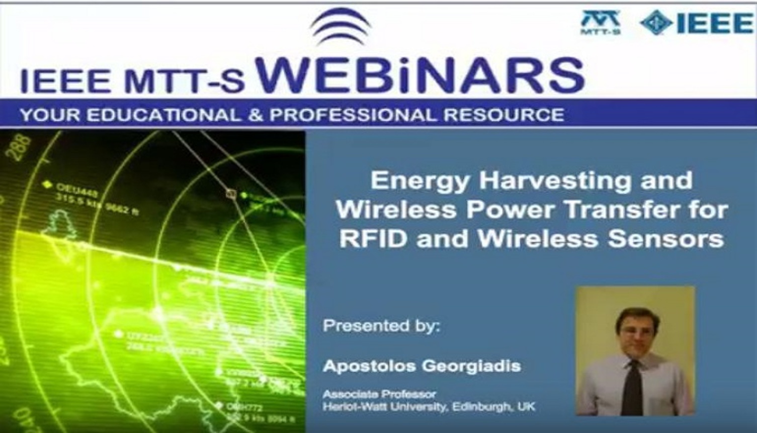 Energy Harvesting and Wireless Power Transfers for RFID and Wireless Sensors Video