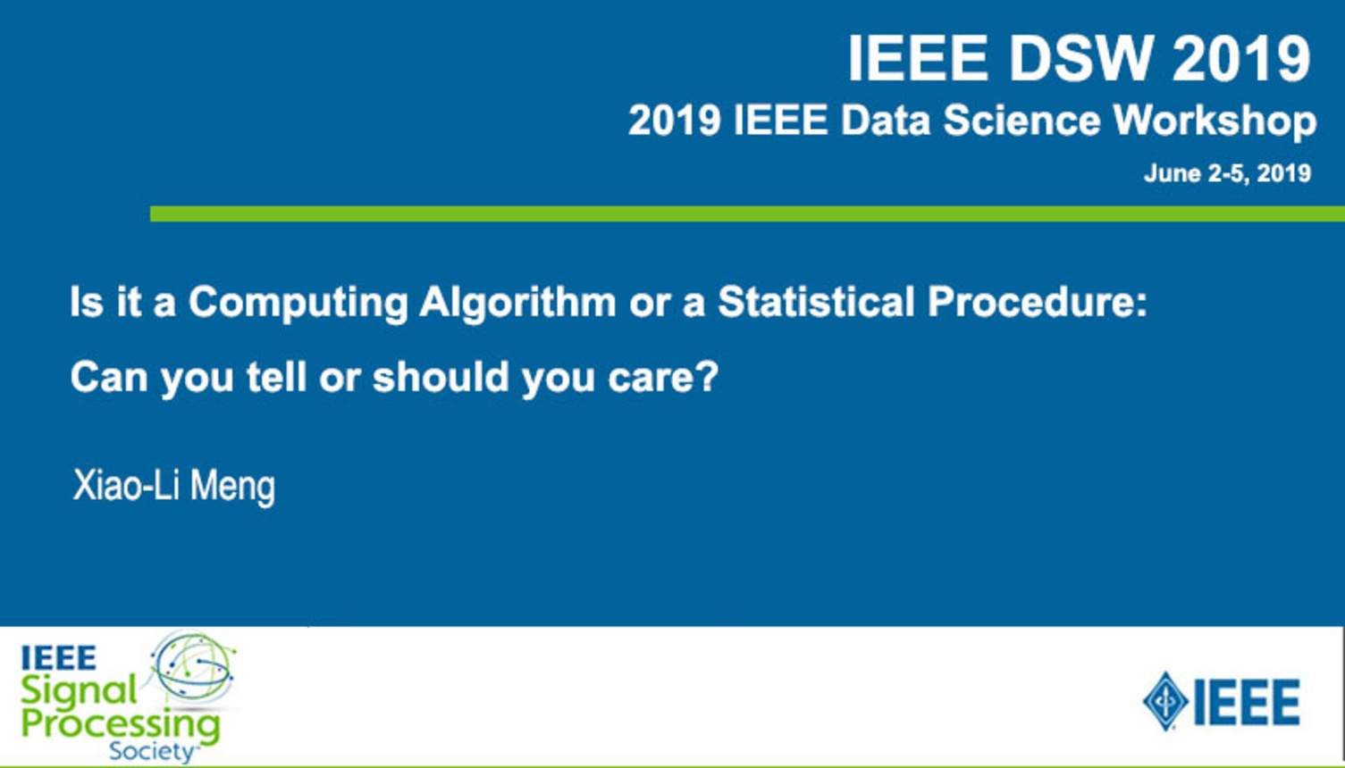 Is it a Computing Algorithm or a Statistical Procedure: Can you tell or should you care?
