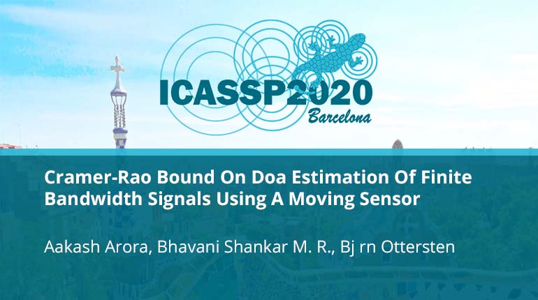 Cramer-Rao Bound On Doa Estimation Of Finite Bandwidth Signals Using A Moving Sensor