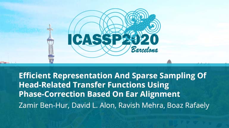 Efficient Representation And Sparse Sampling Of Head-Related Transfer Functions Using Phase-Correction Based On Ear Alignment
