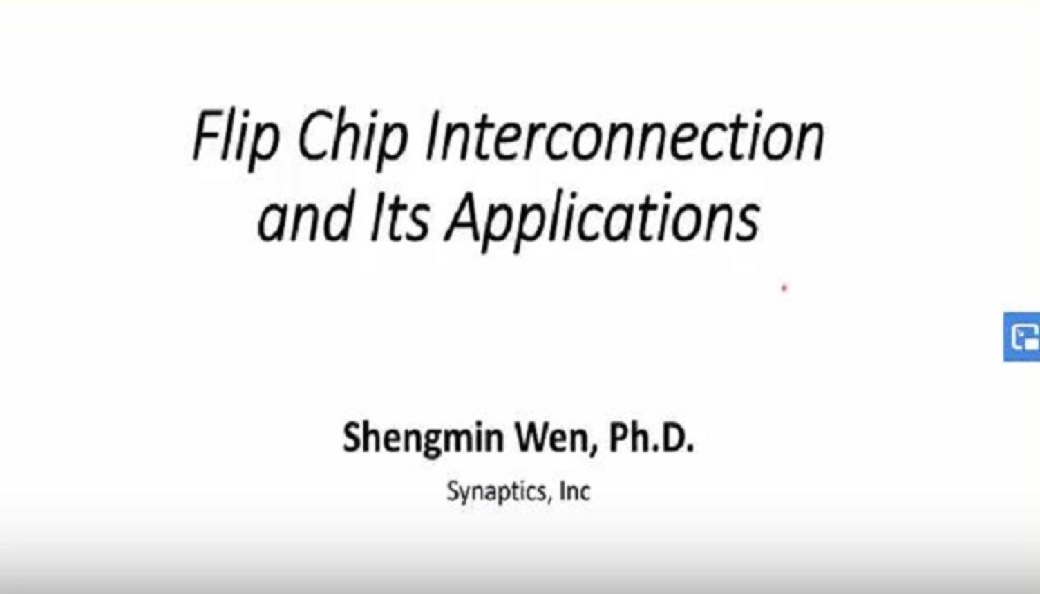 Flip Chip Interconnection and Its Applications