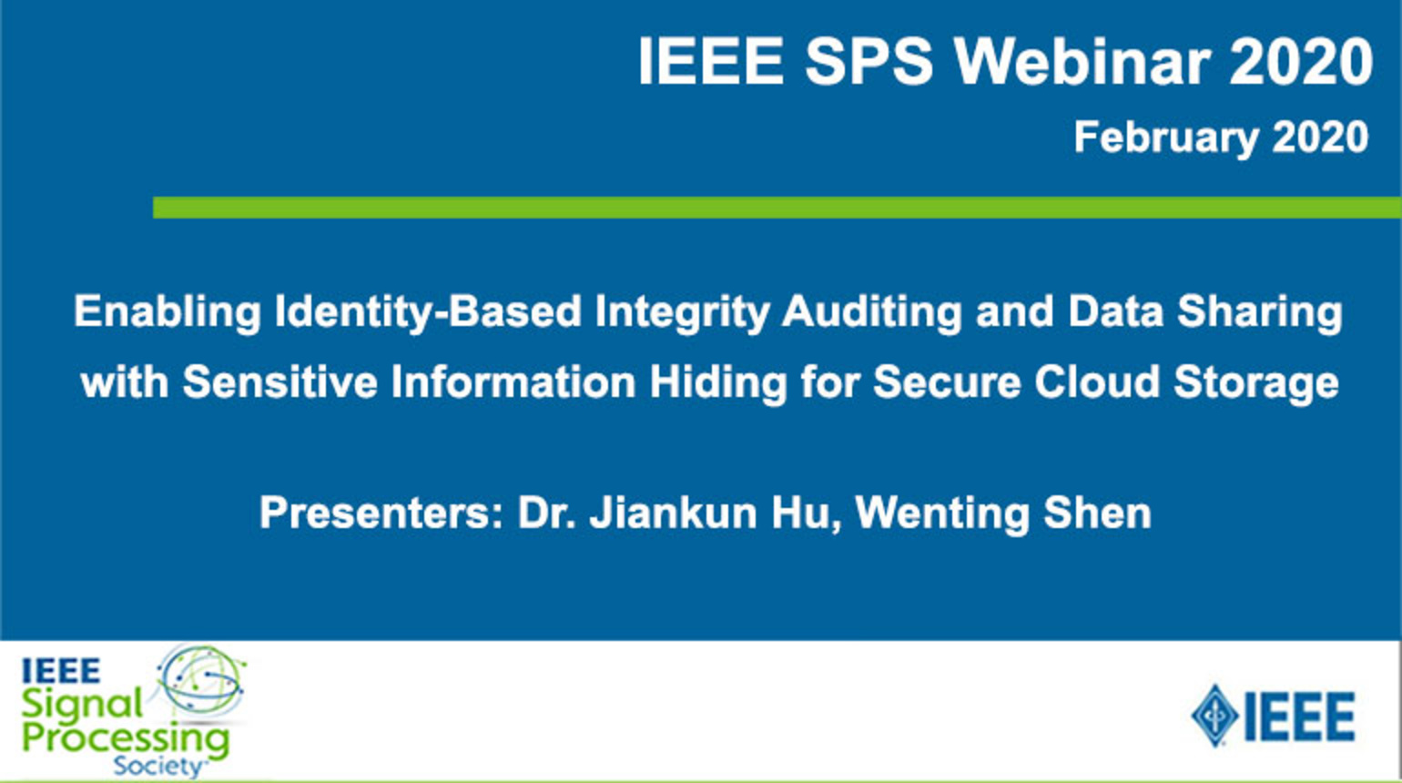 Enabling Identity-Based Integrity Auditing and Data Sharing With Sensitive Information Hiding for Secure Cloud Storage