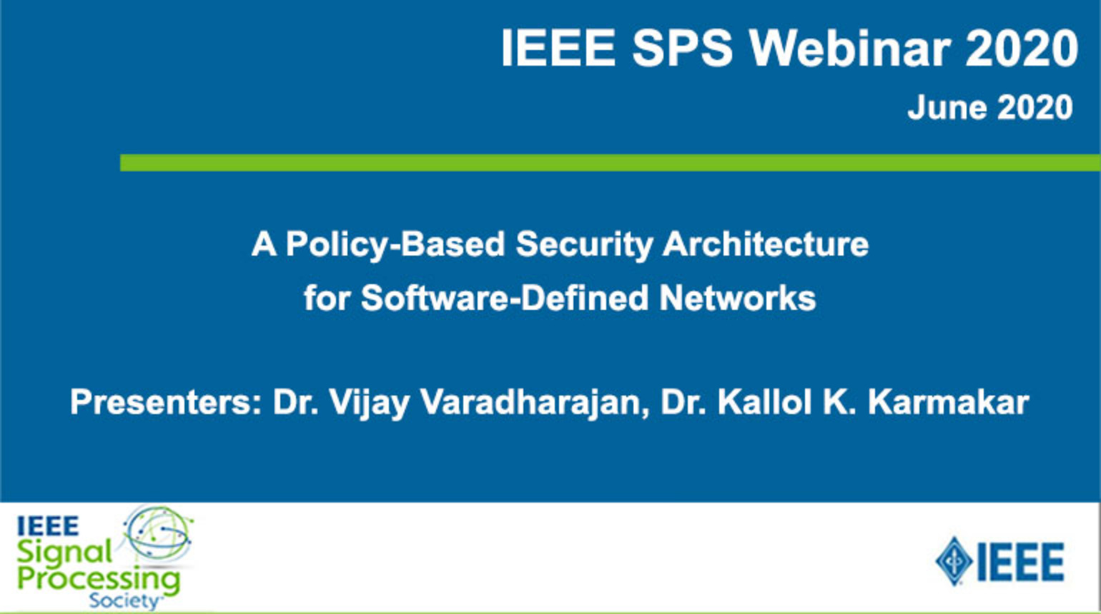 A Policy-Based Security Architecture for Software-Defined Networks