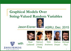 Graphical Models over String-Valued Random Variables