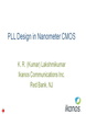 PLL Design in Nanometer CMOS
