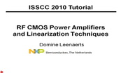 RF CMOS Power Amplifiers and Linearization Techniques