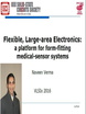 Flexible, Large-area Electronics: a platform for form-fitting medical-sensor systems Video