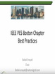IEEE PES Boston Chapter Best Practices Video