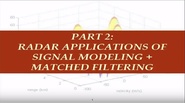 Fundamental Concepts in Radar Signal Processing - Part 2