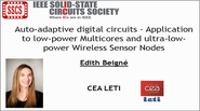 Auto-adaptive digital circuits - Application to low-power Multicores and ultra-low-power Wireless Sensor Nodes Video