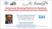 Video - Advanced Sensing Electronic Systems for Electrified and Autonomous Vehicles