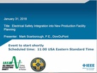 Electrical Safety Integration into New Production Facility Planning