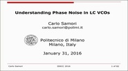 Understanding Phase Noise in LC VCOs Video