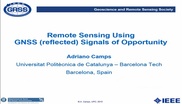 Remote Sensing Using GNSS (reflected) Signals of Opportunity
