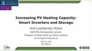 Increasing the PV Hosting Capacity of Distribution Networks: The role of Smart Inverters and Storage