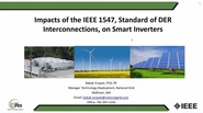 Impact of IEEE 1547 Standard on Smart Inverters