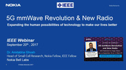 IEEE Future Networks: 5G mmWave Revolution and New Radio