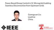 Power-Based Droop Control in SC Microgrids Enabling Seamless Disconnection from Upstream Grids