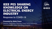 Sharing Knowledge on Electrical Energy Industry - Response to COVID-19 (Recorded Webinar)