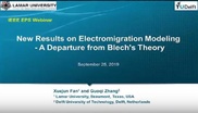 New Results on Electromigration Modeling - A Departure from Blech's Theory