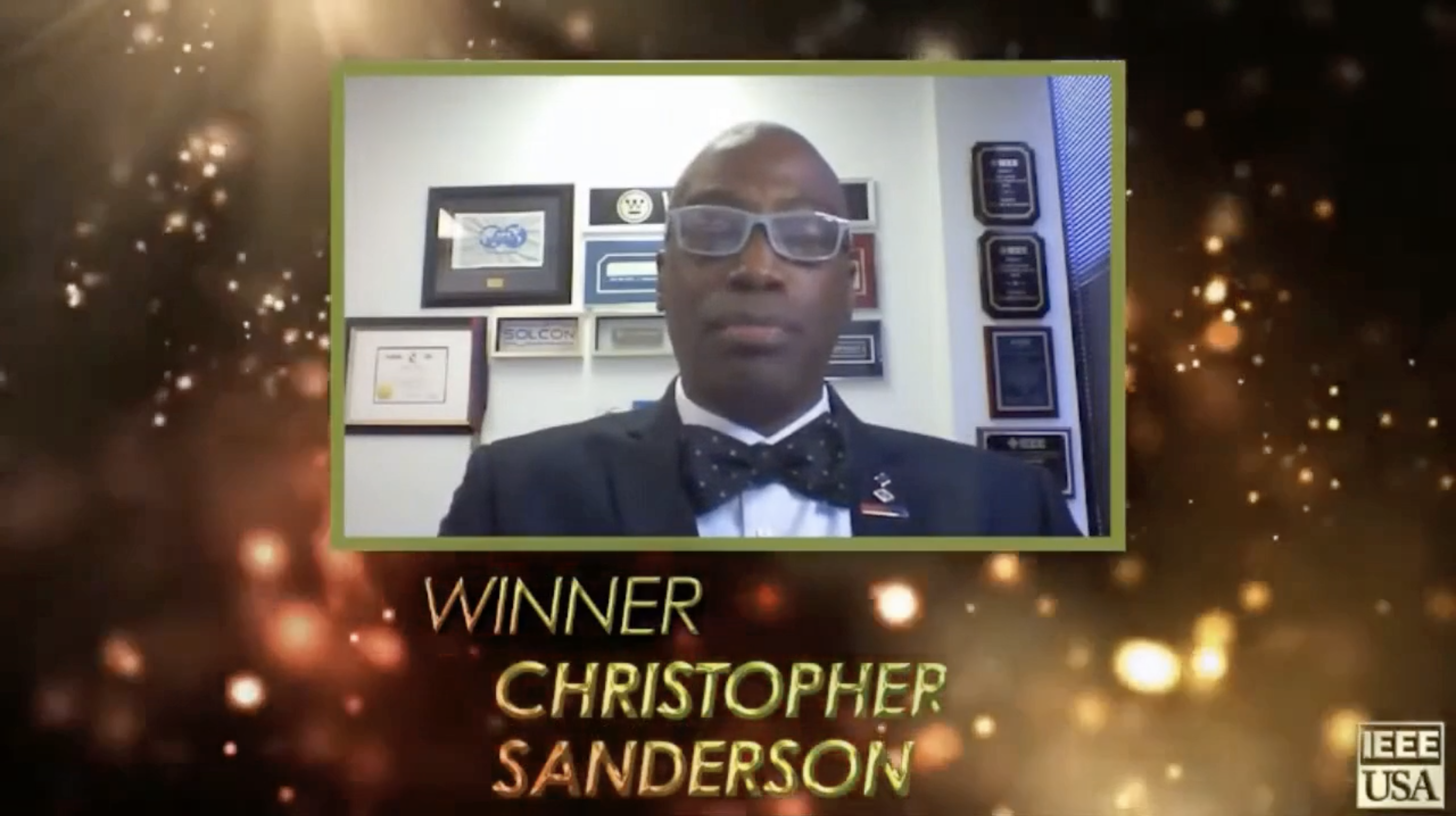 2021 IEEE-USA John Meredith Professional Service Award: Christopher Sanderson