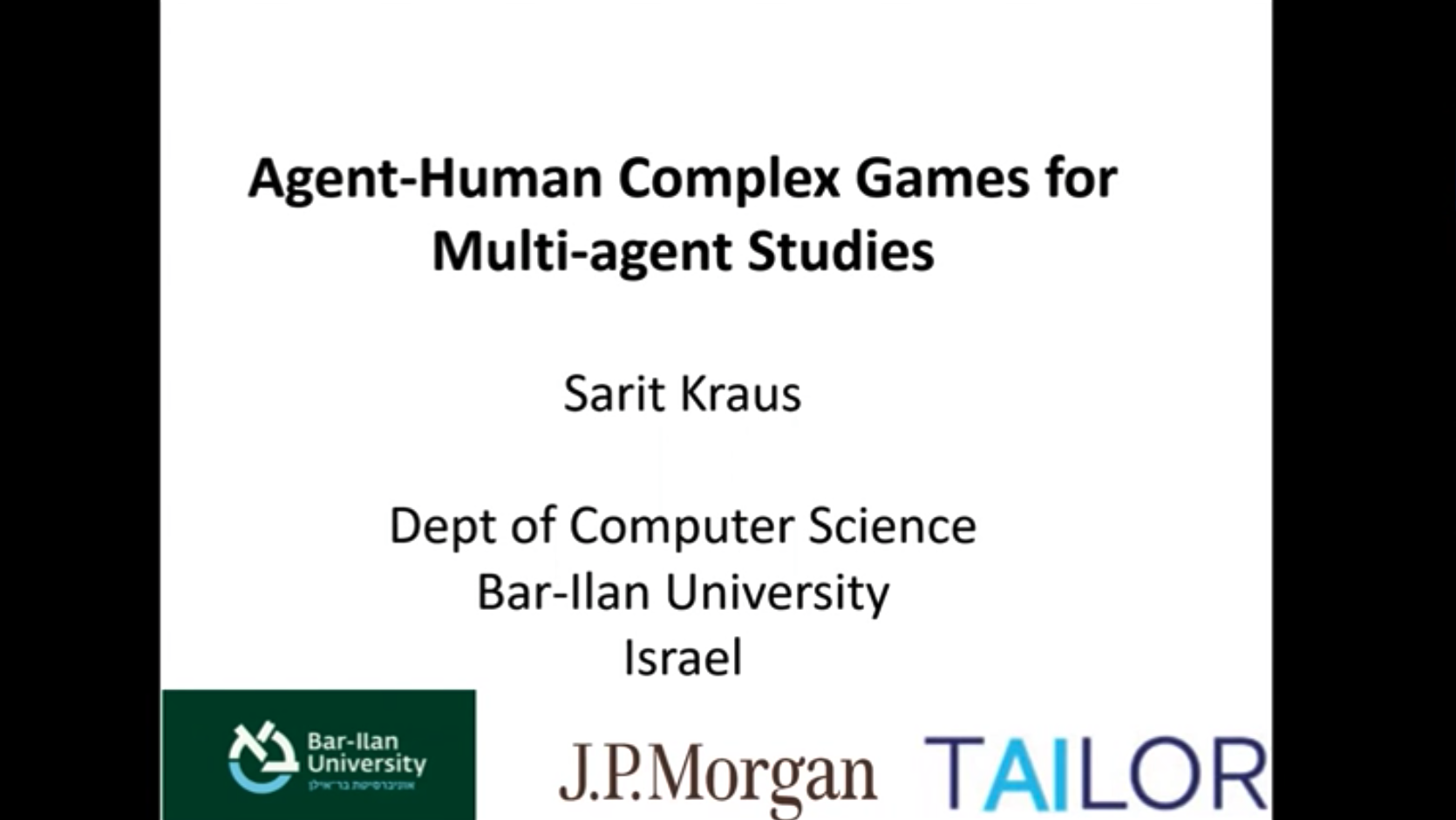 Agent-Human Complex Games for Multi-agent Studies - IEEE CoG2022 Keynote IV
