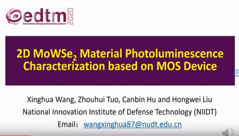 2D MoWSe2 Material Photoluminescence Characterization Based on MOS Device